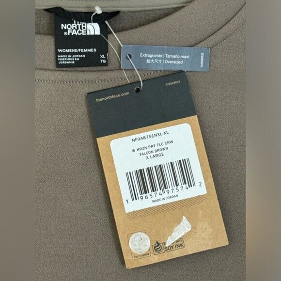 NWT The North Face Women's Horizon Performance Fleece Crew Sweatshirt Sz XL - Picture 5 of 8